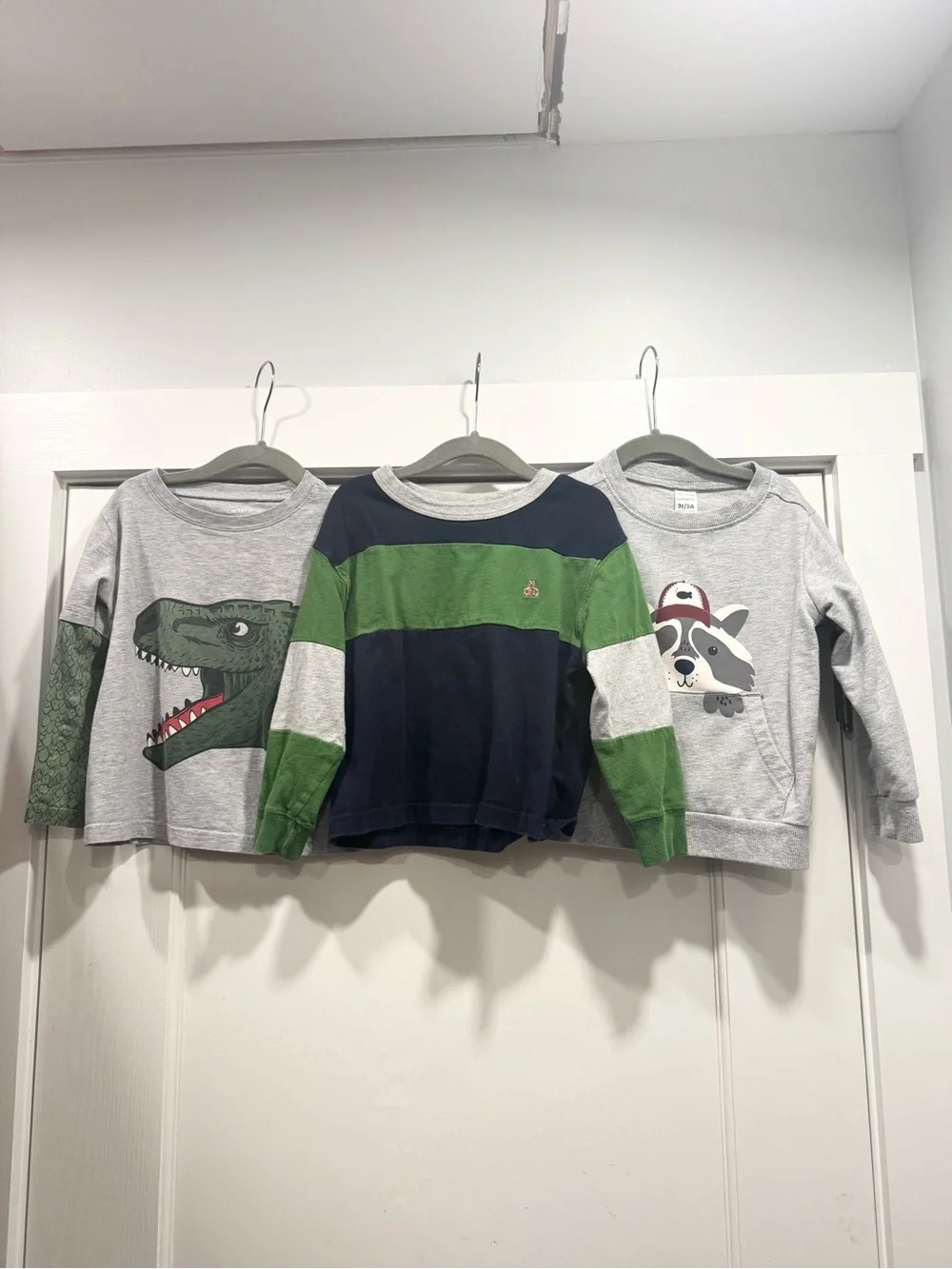 Gap Carters Toddler Boy Long Sleeve Bundle Lot 3T Fall School Winter Dinosaur